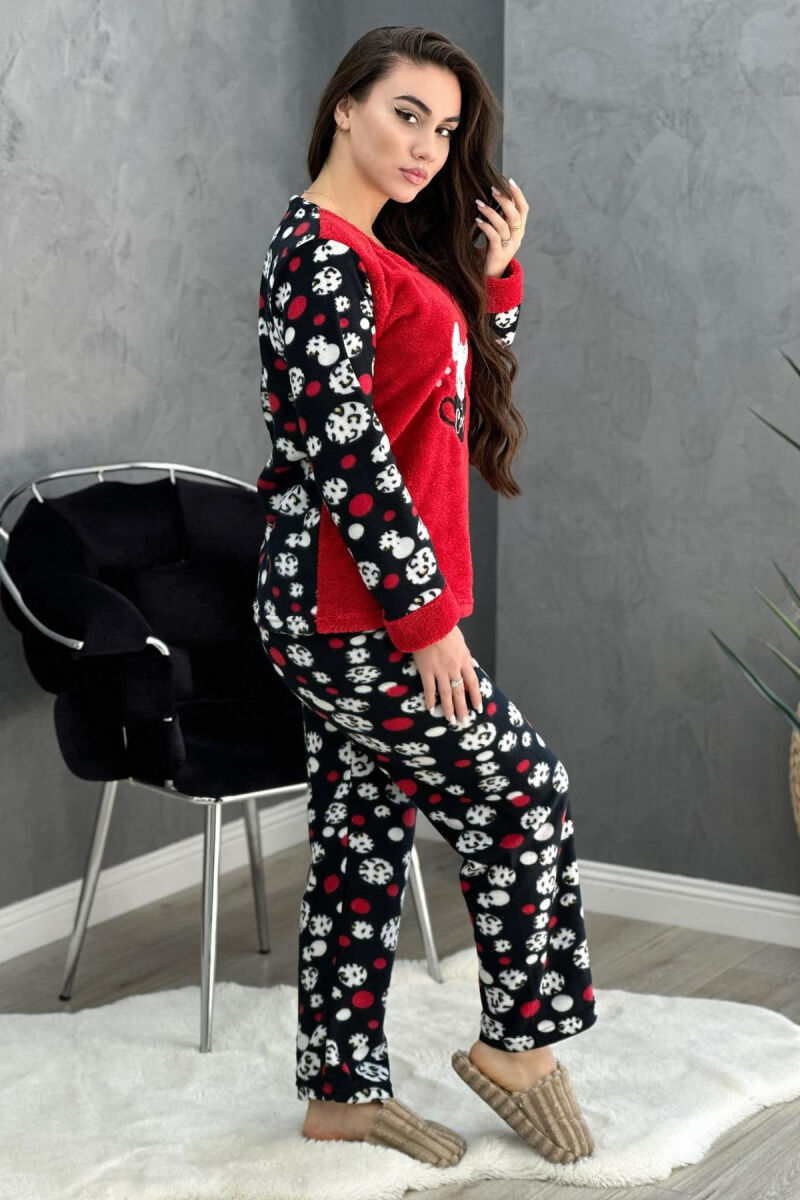 TEDY BEAR WOMAN PYJAMAS IN RED COLOR - 5