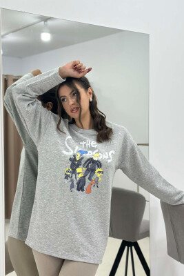 THE SIMPSONS DESIGN WOMEN SWEATSHIRT GREY/GRI 