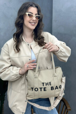 THE TOTE BAG ONE COLOR WOMAN BAG BEIGE/BEZHE 