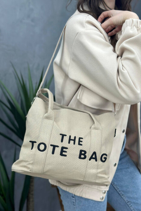 THE TOTE BAG ONE COLOR WOMAN BAG BEIGE/BEZHE - 2