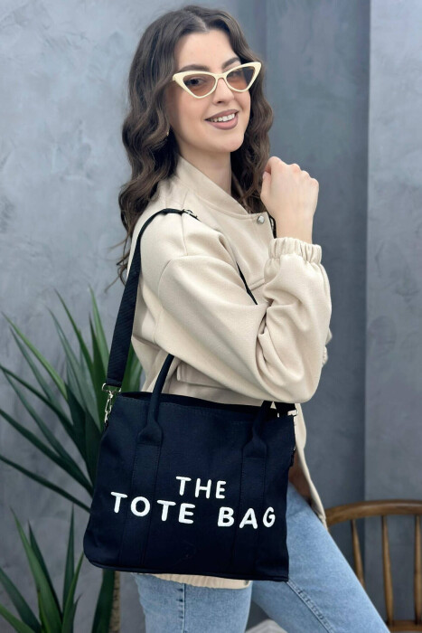 THE TOTE BAG ONE COLOR WOMAN BAG BLACK/ E ZEZE - 2