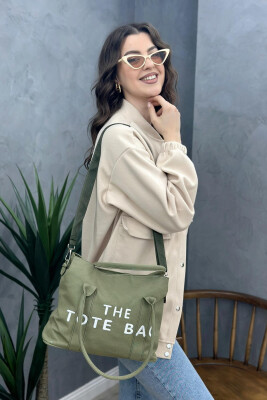 THE TOTE BAG ONE COLOR WOMAN BAG GREEN/JESHILE 