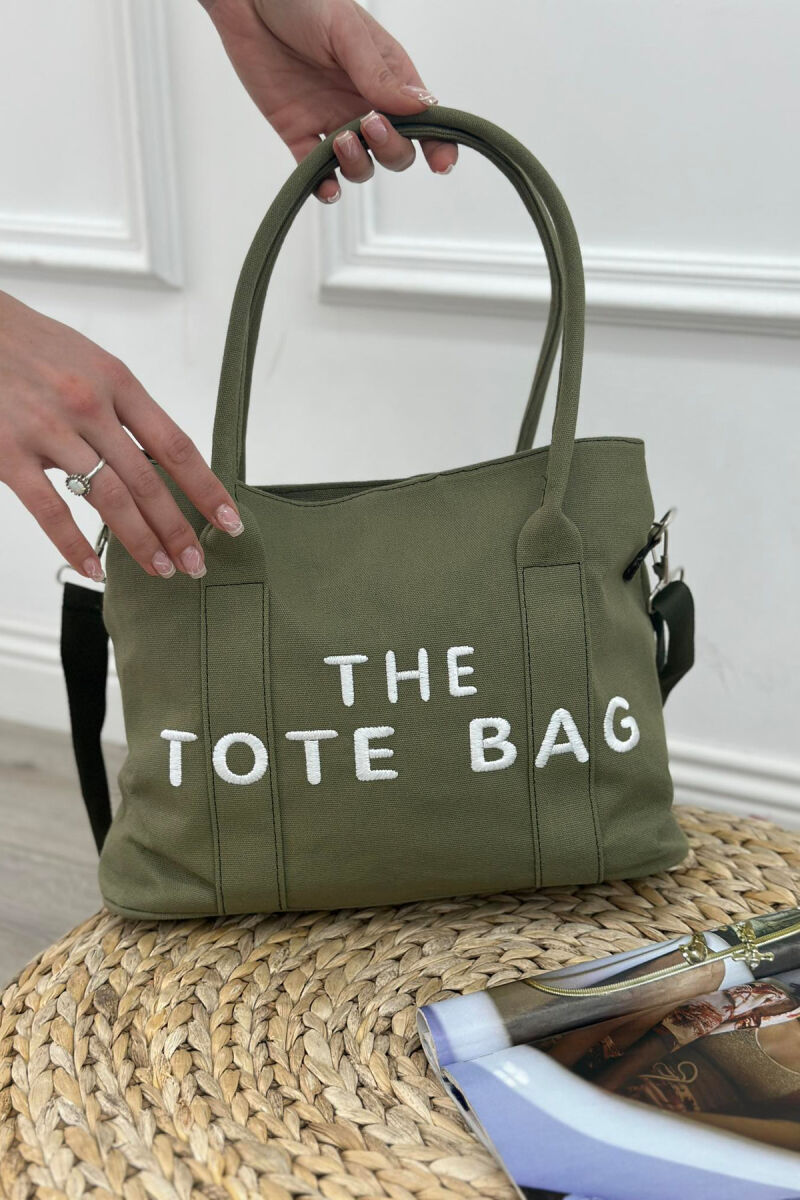 THE TOTE BAG ONE COLOR WOMAN BAG GREEN/JESHILE - 2