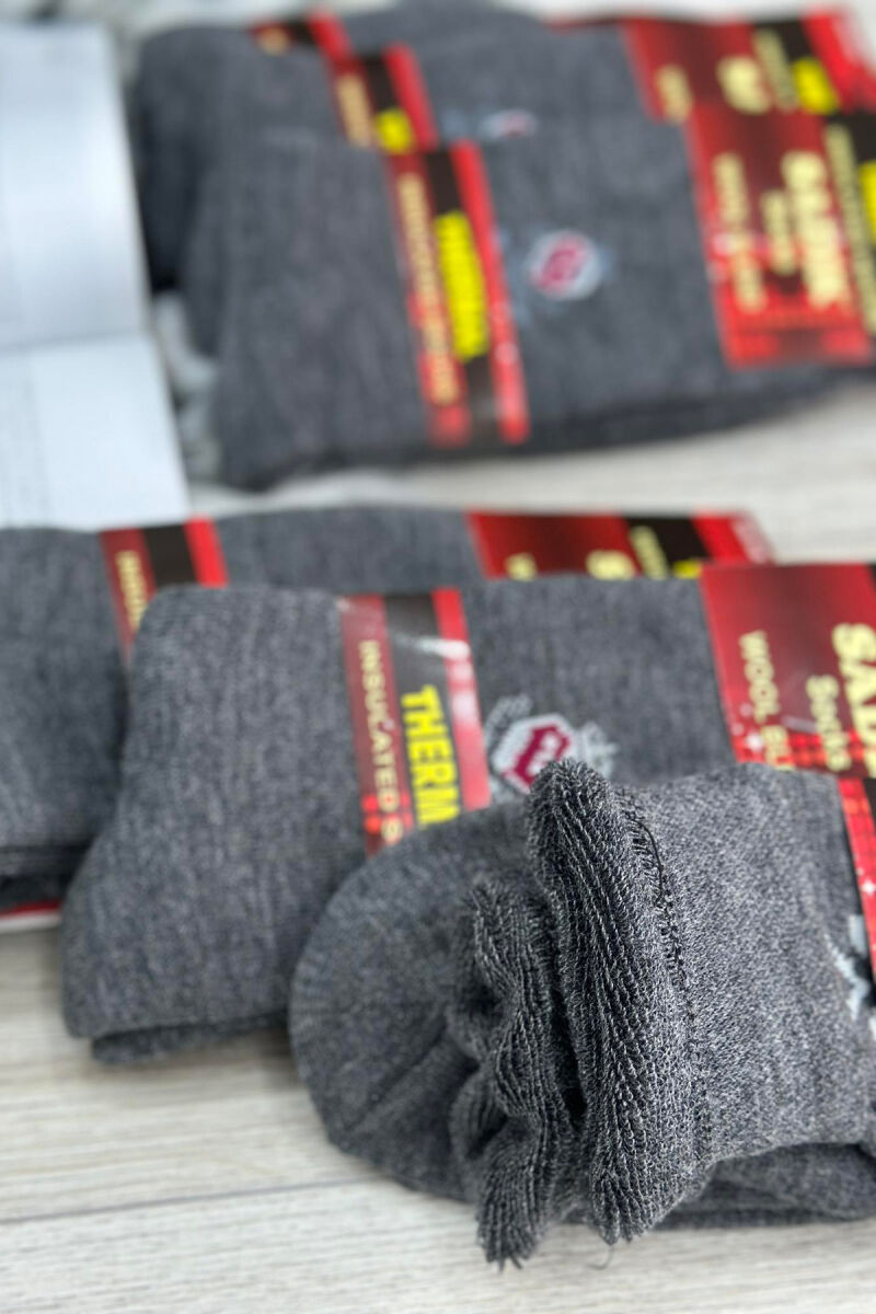 THERMAL MEN CREW SOCKS GREY/GRI - 4