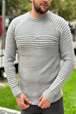 THICK SIMPLE MAN SWEATER LIGHT GREY/GZ 