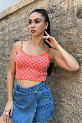 THIN STRAPS ROMBUS ORANGE/PORTOKALLI - 2