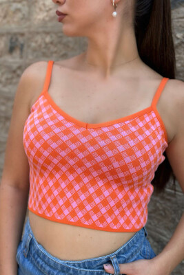 THIN STRAPS ROMBUS ORANGE/PORTOKALLI - 3