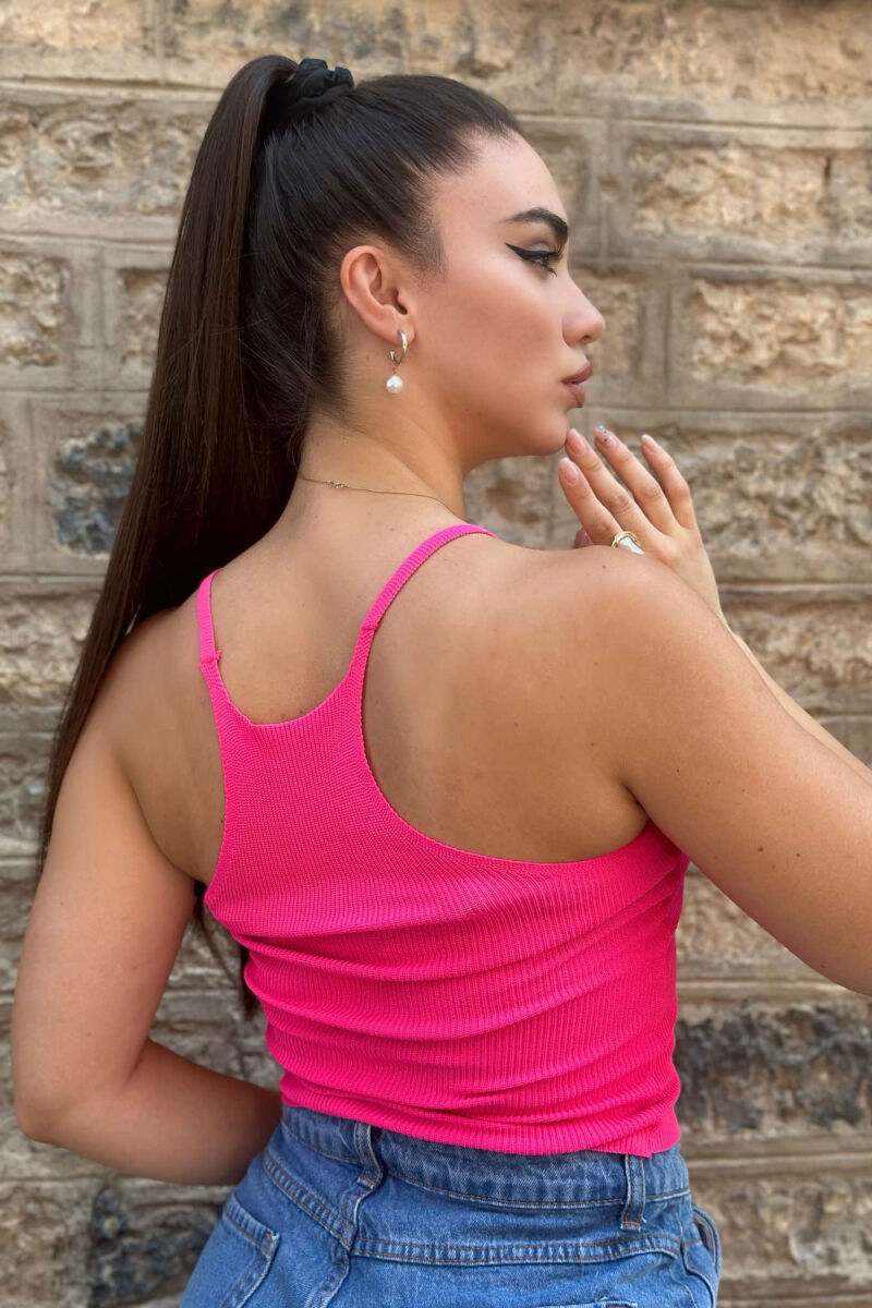 THIN STRAPS WOMAN TANK TOP FUCHSIA/CIKLAMI - 3
