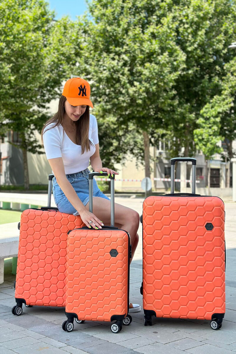 THREE LUGGAGES SET ORANGE/PORTOKALLI - 3