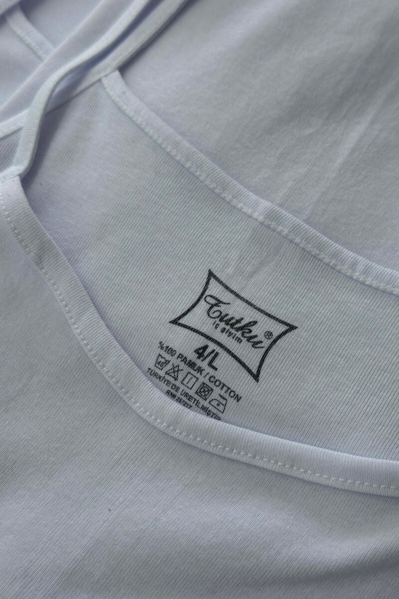 3 PIECE ONE COLOR SIMPLE WOMEN SINGET WHITE-E BARDHE - 4