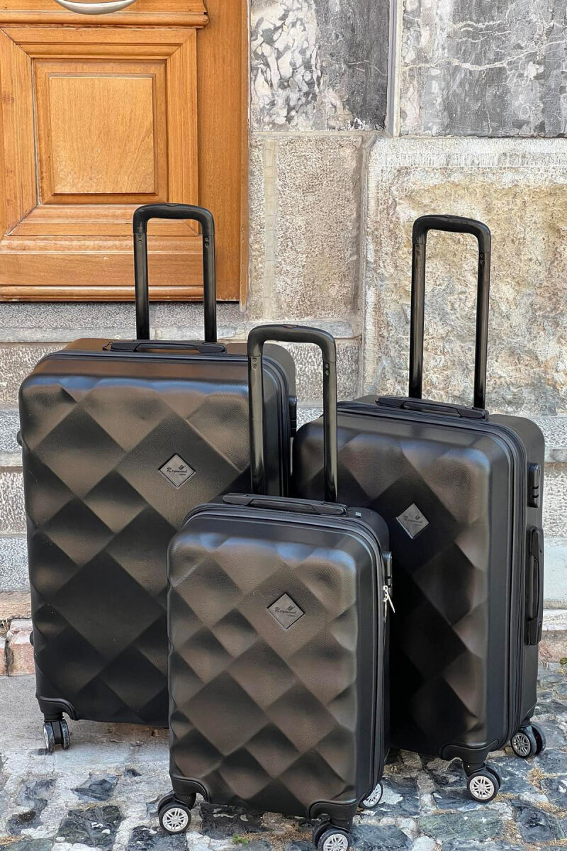 THREE PIECES LUGGAGE SET BLACK/ E ZEZE - 2