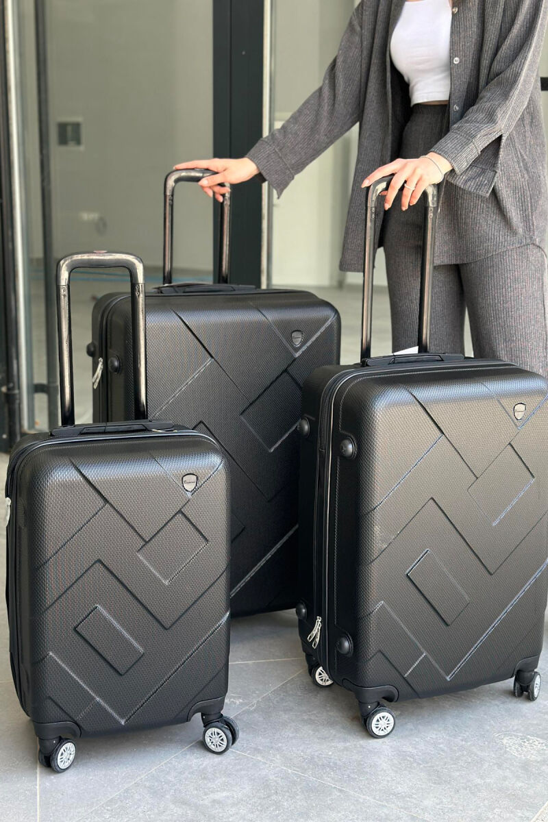 THREE PIECES LUGGAGE SET BLACK/ E ZEZE - 4