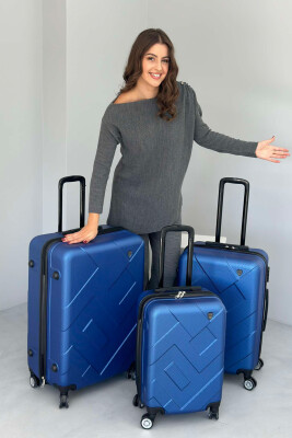 THREE PIECES LUGGAGE SET BLUE/BLU 