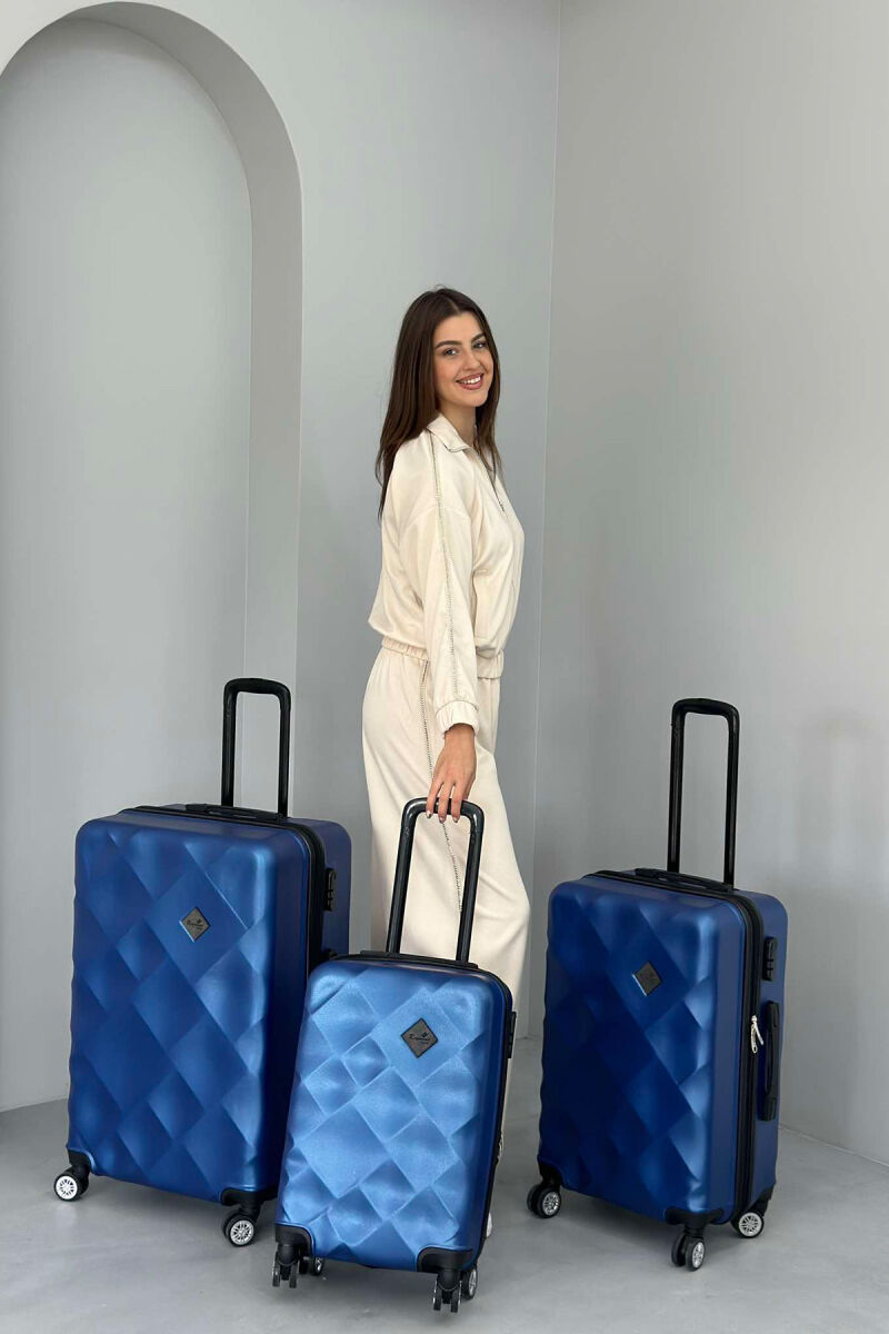 THREE PIECES LUGGAGE SET BLUE/BLU - 1