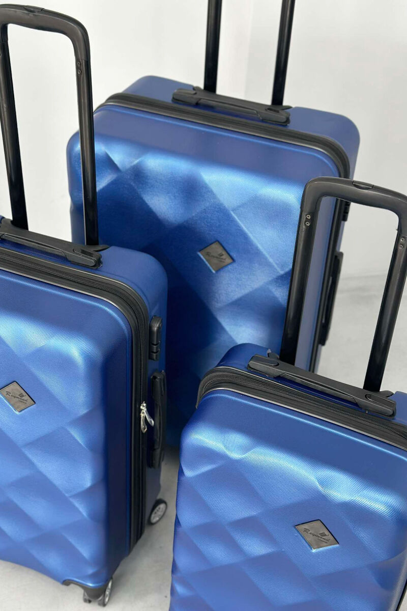 THREE PIECES LUGGAGE SET BLUE/BLU - 4