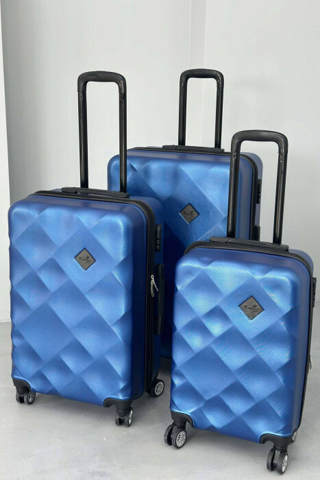 THREE PIECES LUGGAGE SET BLUE/BLU - 5