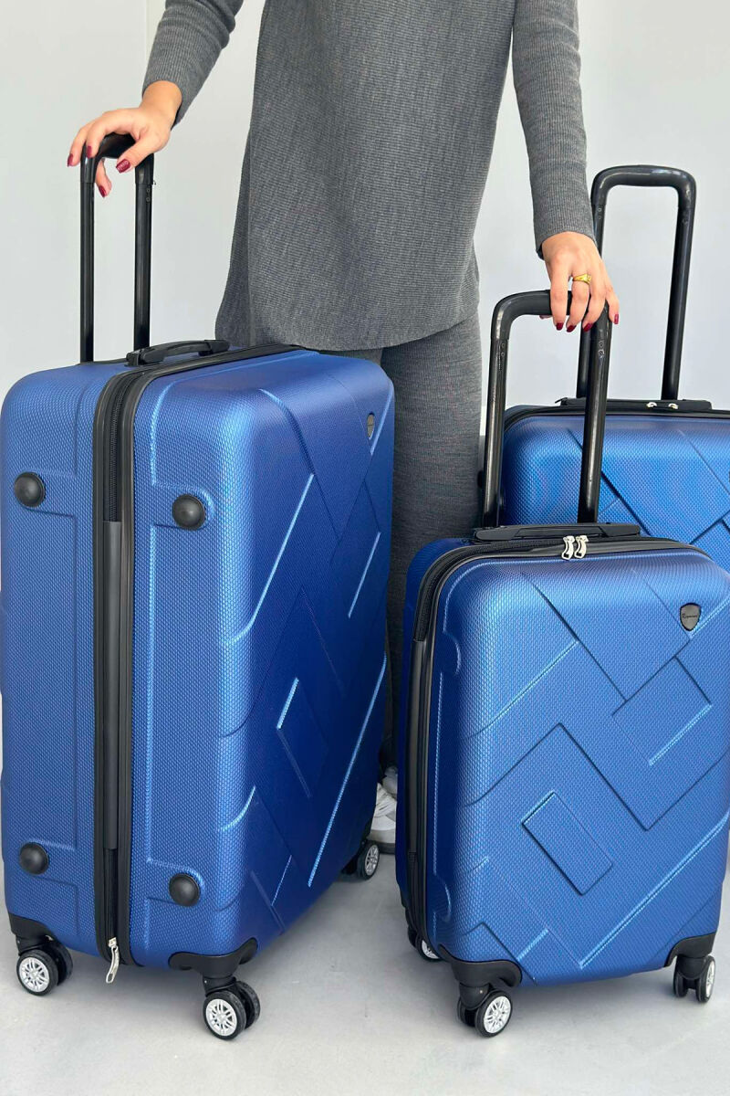 THREE PIECES LUGGAGE SET BLUE/BLU - 2