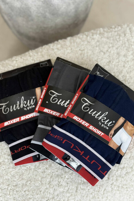 THREE PIECES SIMPLE ELASTAN MEN BOXES MULTIPLE/SHNGJ - 2