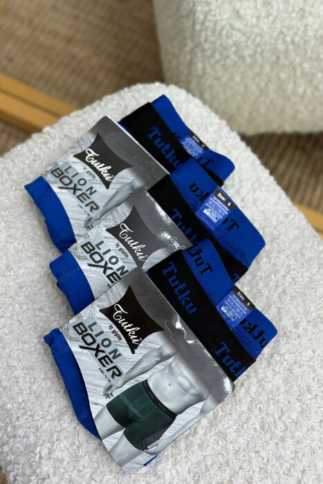 THREE PIECES SIMPLE MEN BOXES BLUE/BLU - 1
