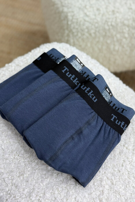 THREE PIECES SIMPLE MEN BOXES DARK GREY/GEE - 3