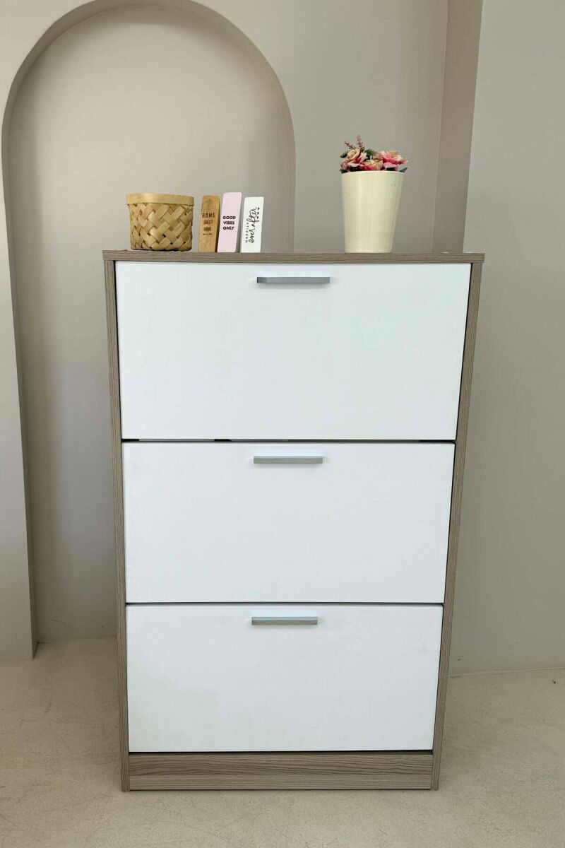 THREE TIER SHOE SHELF BEIGE/BEZHE - 2