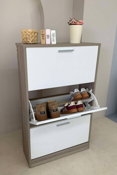 THREE TIER SHOE SHELF BEIGE/BEZHE - 5