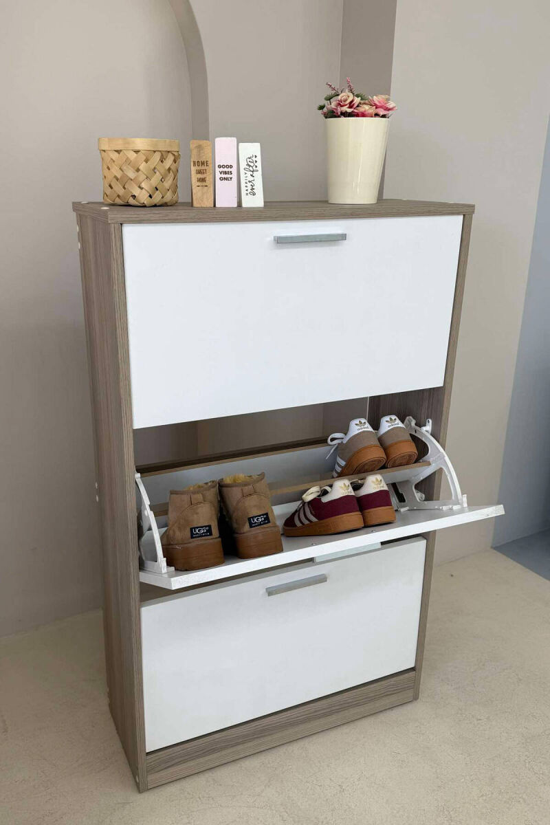 THREE TIER SHOE SHELF BEIGE/BEZHE - 5