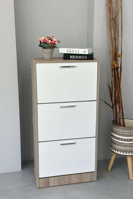 THREE TIER SHOE SHELF BEIGE/BEZHE - 1