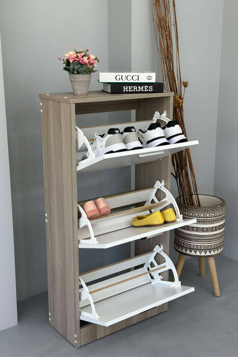 THREE TIER SHOE SHELF BEIGE/BEZHE - 2