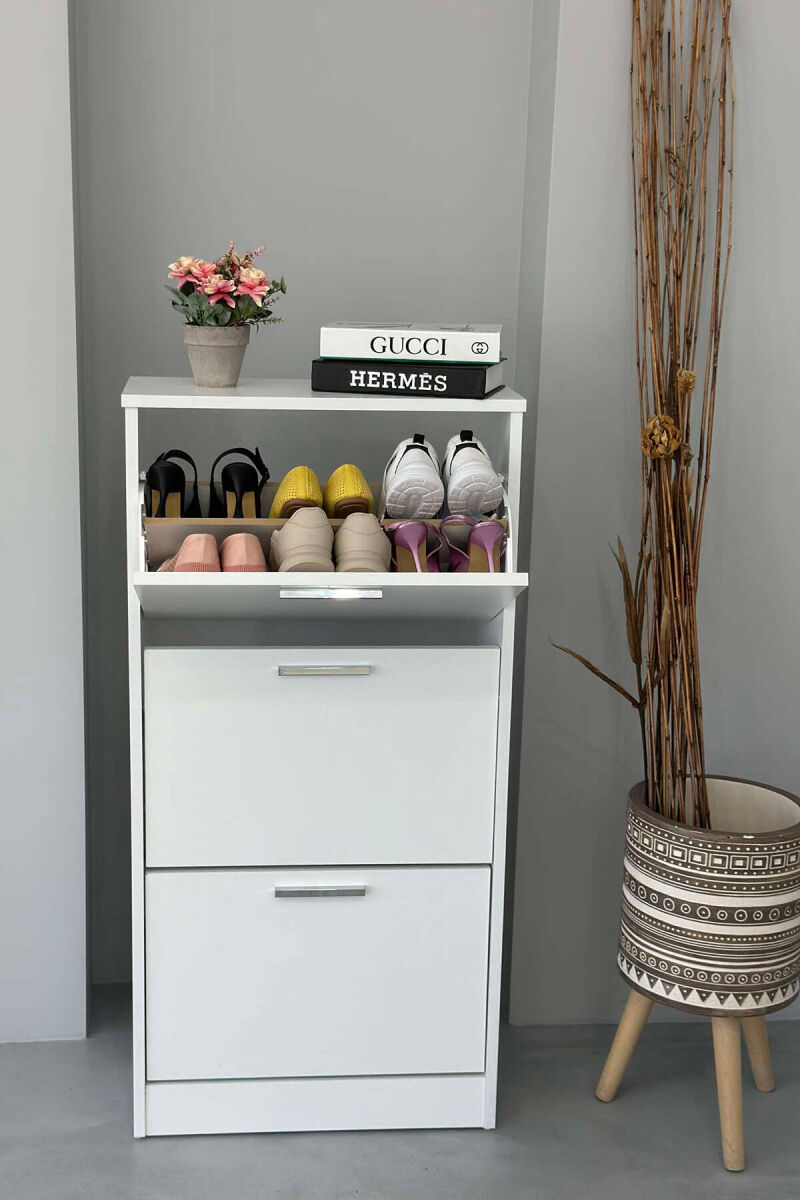 THREE TIER SHOE SHELF WHITE-E BARDHE - 5