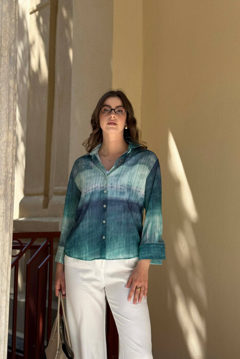 KEMISHE ME MENGE TE GJATA PER FEMRA NE NGJYRE JESHILE - KLAUDIO FASHION