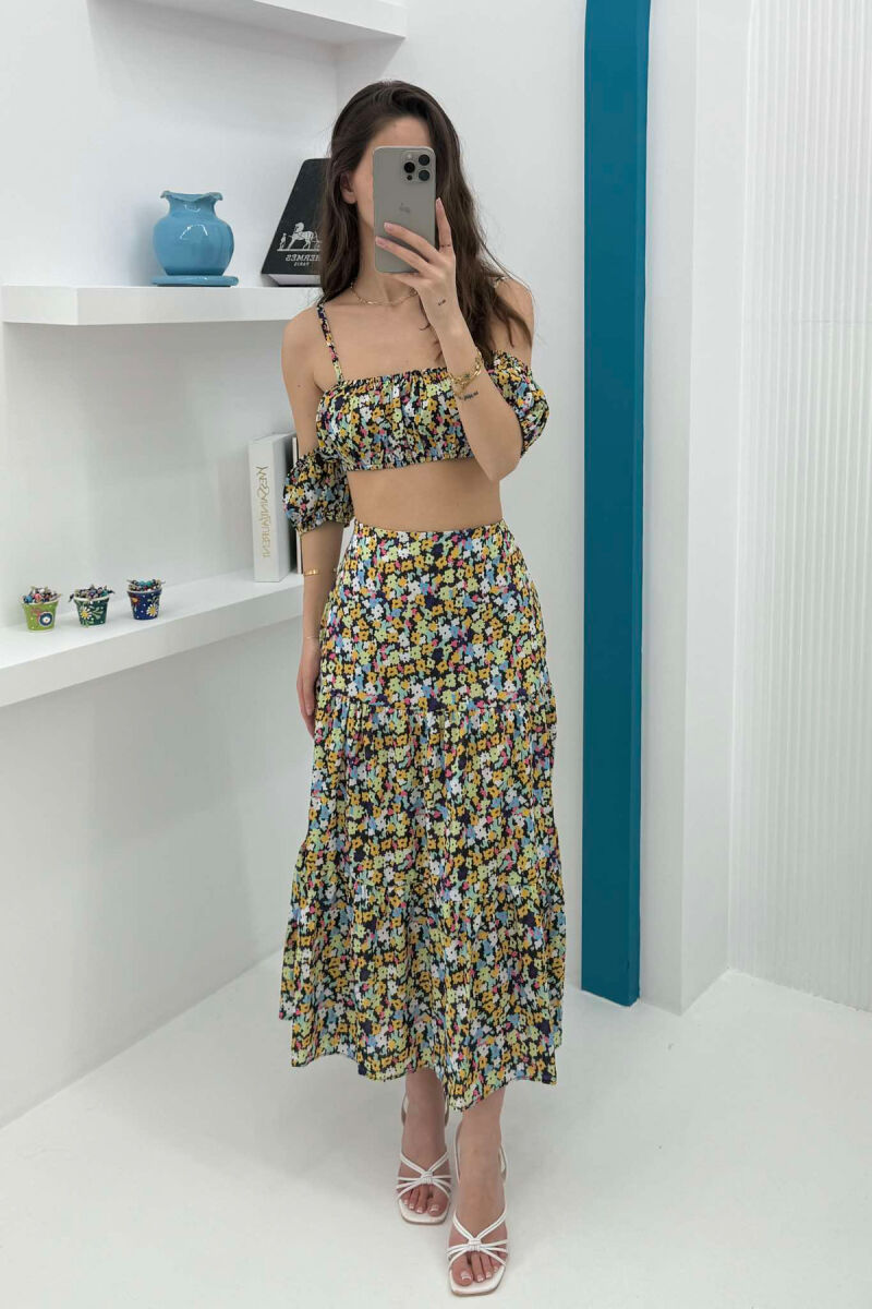 TOP+SKIRT FLOWERS SET MULTIPLE/SHNGJ - 2