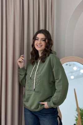 TREE DESIGN WOMEN HOODIE MINT/MENTE 