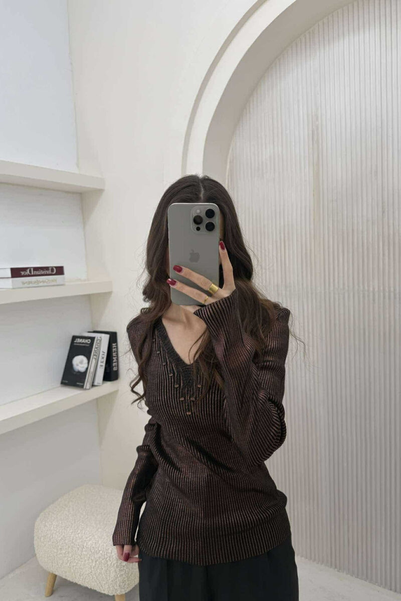 TRIKO E SHNDRITSHME PËR FEMRA NË NGJYRËN BRONX - 4