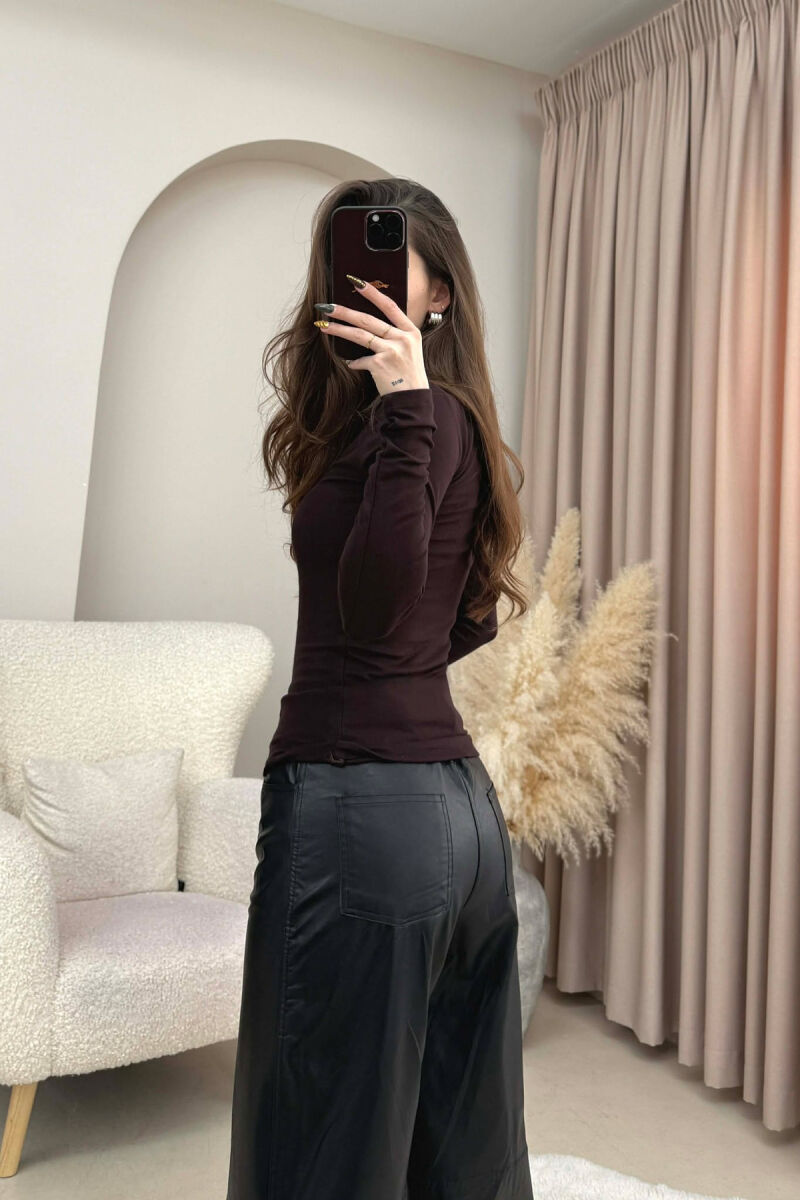 TRIKO E THJESHTE ME JAKE GOLF PER FEMRA NE NGJYRE KAFE - 4