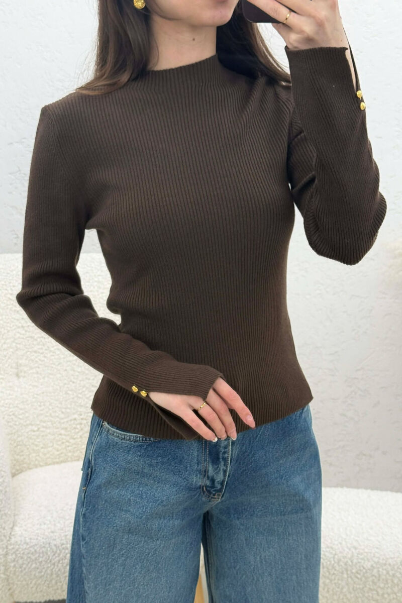 TRIKO E THJESHTE NJE NGJYRESHE PER FEMRA NE NGJYRE KAFE - 3