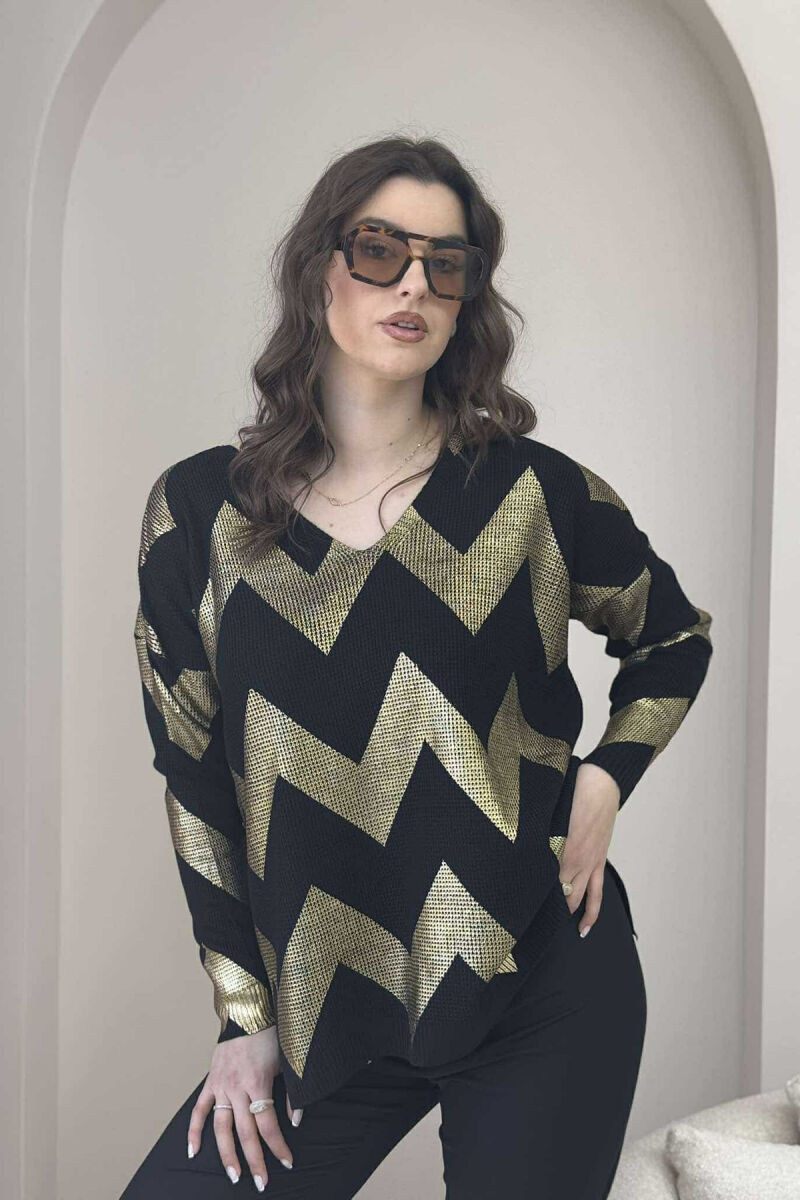 TRIKO E THJESHTË OVERSIZE PËR FEMRA NË NGJYRË GOLD - 1