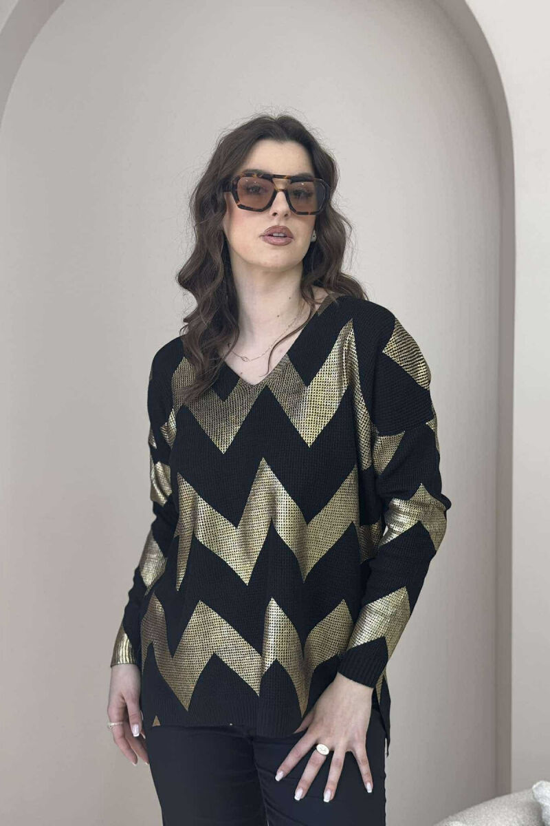 TRIKO E THJESHTË OVERSIZE PËR FEMRA NË NGJYRË GOLD - 2