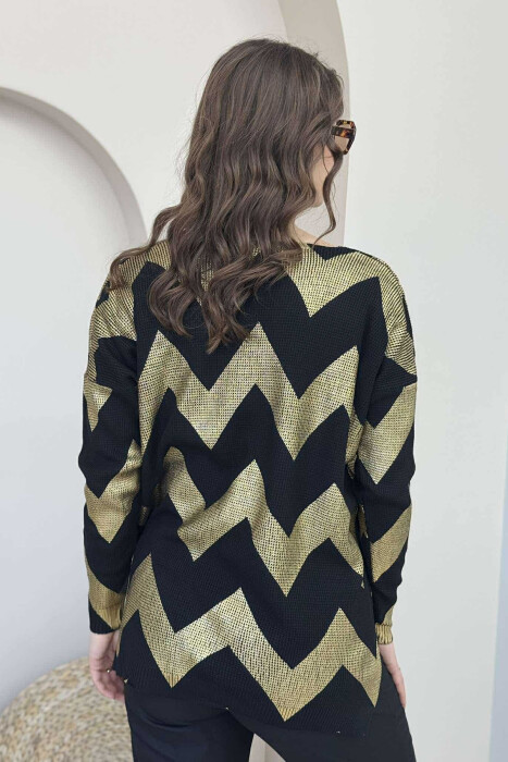 TRIKO E THJESHTË OVERSIZE PËR FEMRA NË NGJYRË GOLD - 4