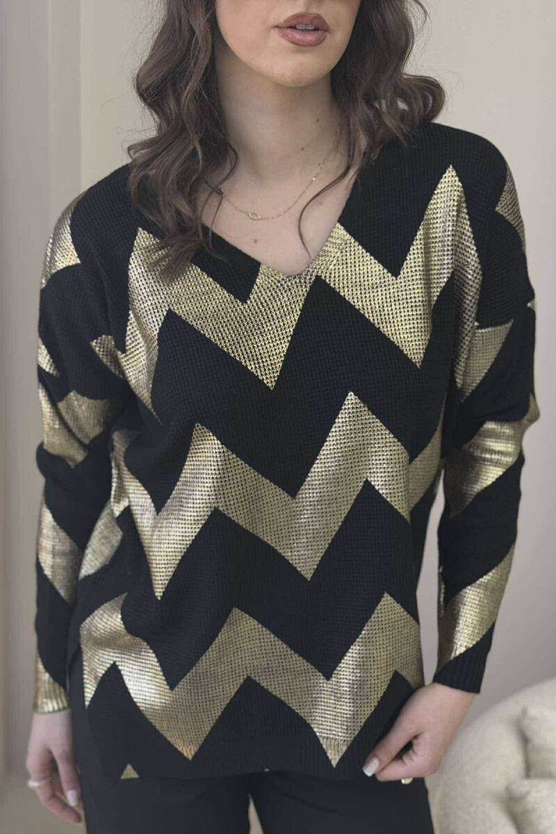 TRIKO E THJESHTË OVERSIZE PËR FEMRA NË NGJYRË GOLD - 5