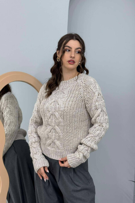 TRIKO E THJESHTË PËR FEMRA NË NGJYRËN BEZHË - 4