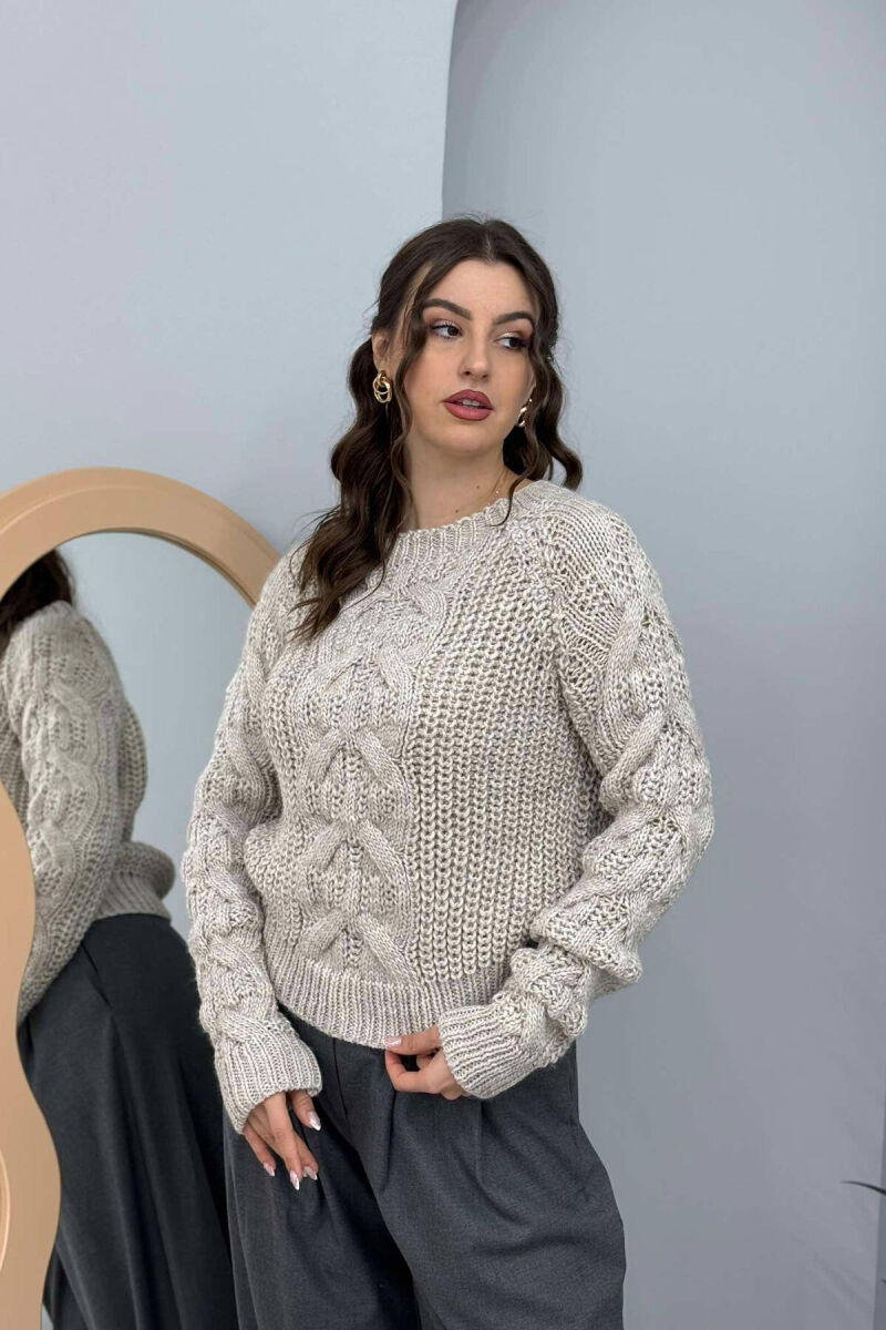 TRIKO E THJESHTË PËR FEMRA NË NGJYRËN BEZHË - 4