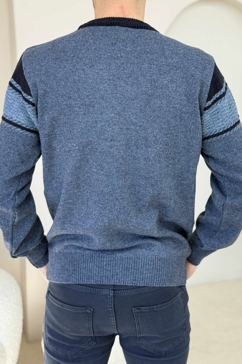 TRIKO E THURRUR E THJESHTE PER MESHKUJ NE NGJYRE BLU TE ERRET - 4