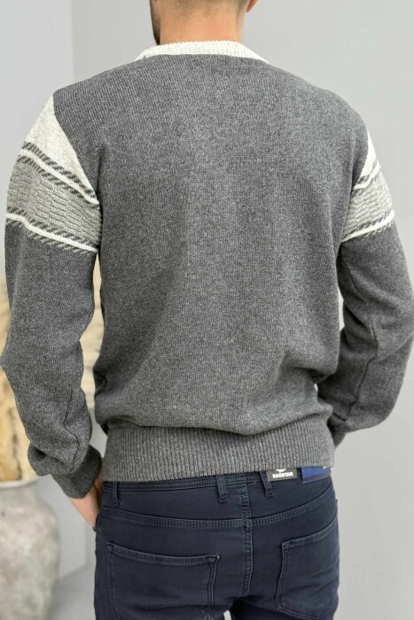 TRIKO E THURRUR E THJESHTE PER MESHKUJ NE NGJYRE GRI ME GRI - 4