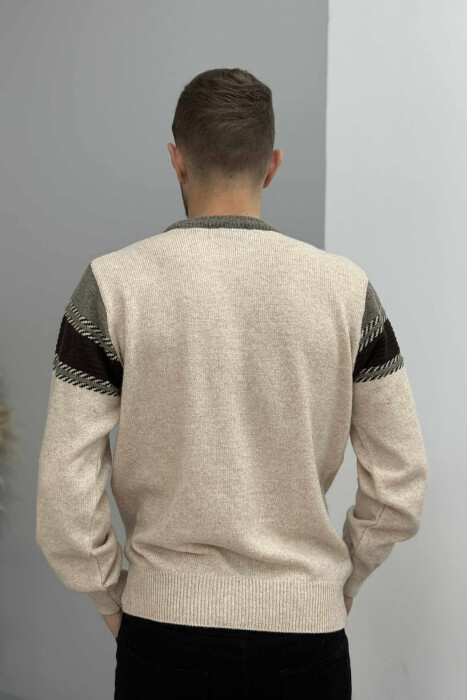 TRIKO E THURRUR E THJESHTE PER MESHKUJ NE NGJYRE KAFE TE ZBARDHUR - 4