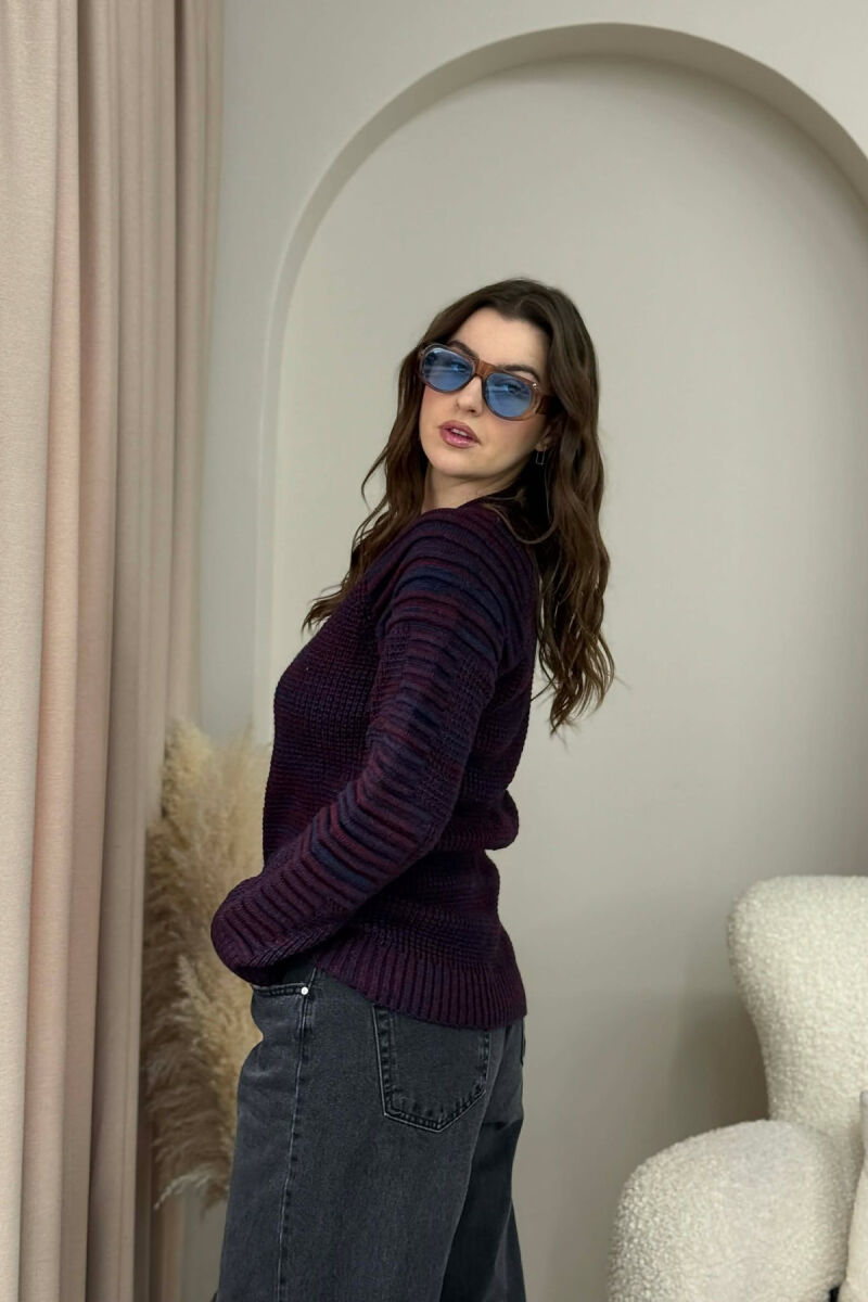 TRIKO E THURRUR ME JAKE TE RRUMBULLAKET PER FEMRA NE NGJYRE VISHNJE - 4