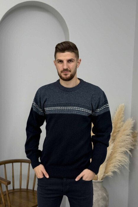 TRIKO E THURRUR ME VIJA TE THJESHTA PER MESHKUJ NE NGJYRE BLU TE ERRET - 3