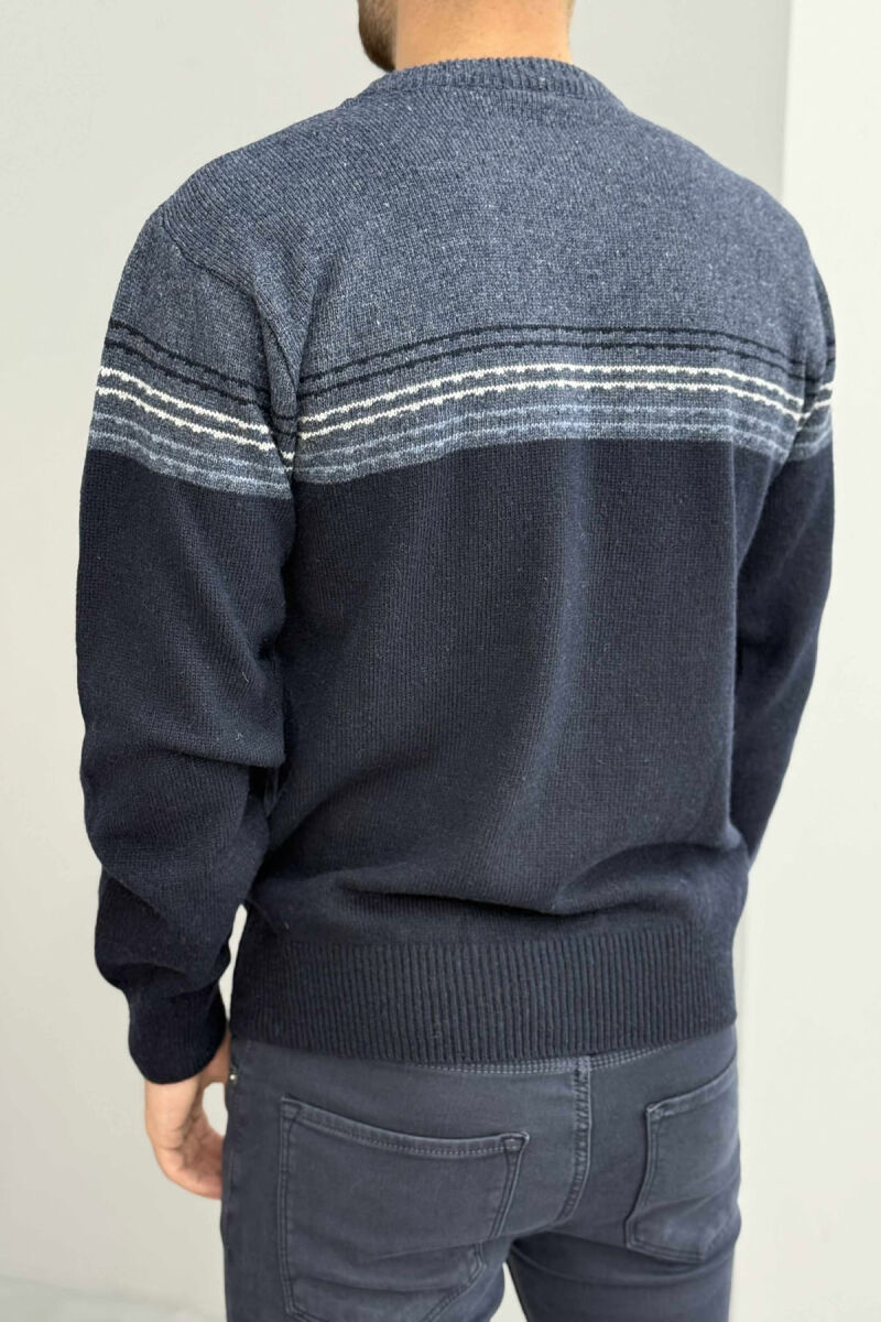 TRIKO E THURRUR ME VIJA TE THJESHTA PER MESHKUJ NE NGJYRE BLU TE ERRET - 4