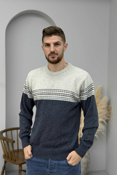 TRIKO E THURRUR ME VIJA TE THJESHTA PER MESHKUJ NE NGJYRE BLU - 3