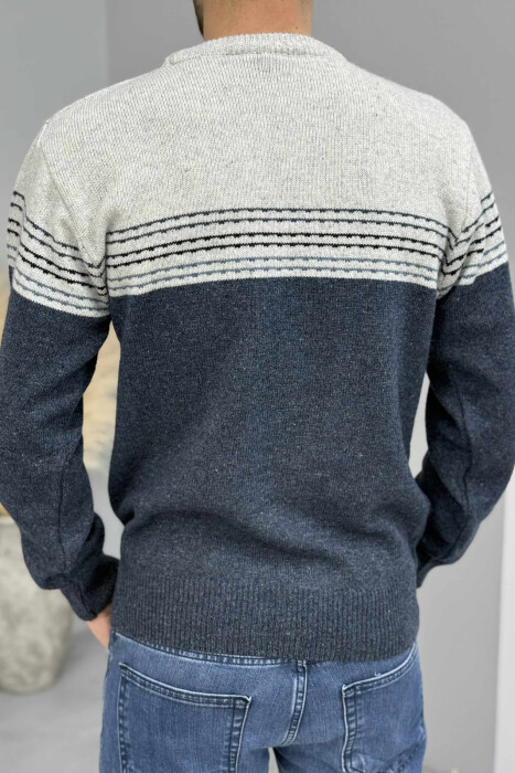 TRIKO E THURRUR ME VIJA TE THJESHTA PER MESHKUJ NE NGJYRE BLU - 4